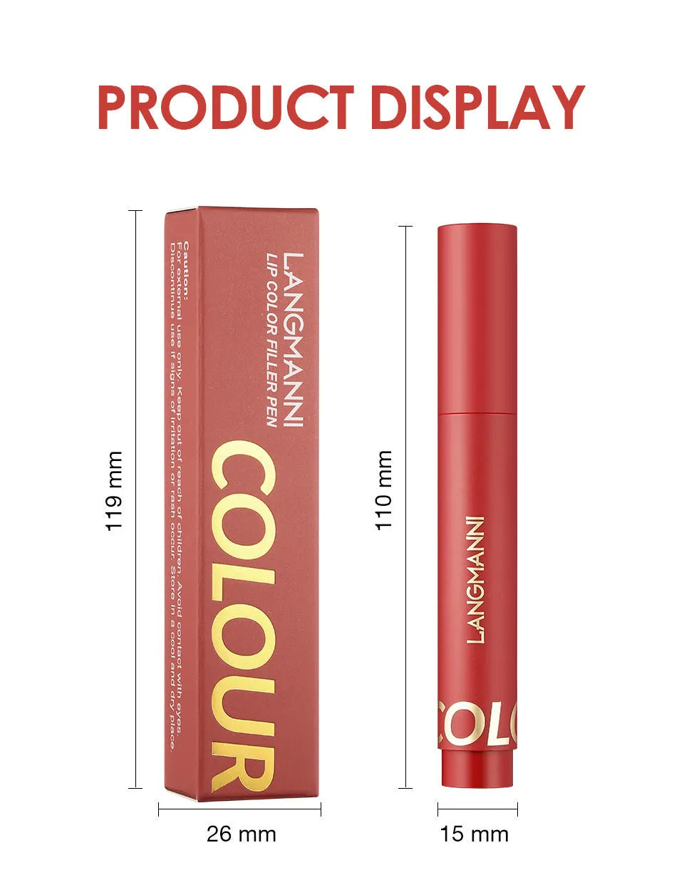 Waterproof liquid lip liner 3ml lifting lip liner in three shades #1 #2 #3