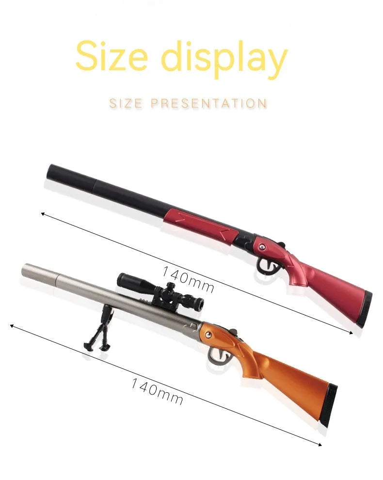 98K sniper rifle design gel pen with 0.5mm fine point and plastic construction