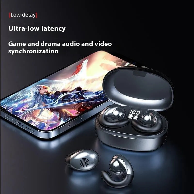 S29 wireless Bluetooth headset binaural non in-ear sports style digital display black