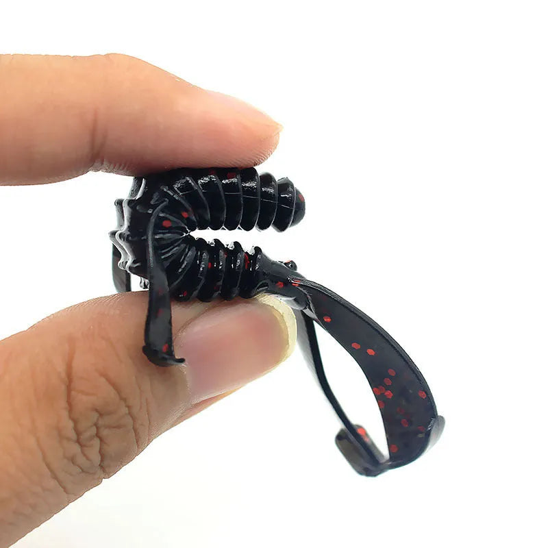 PVC soft bait fishing lure in selected colour, showing 8cm or 12cm simulation design