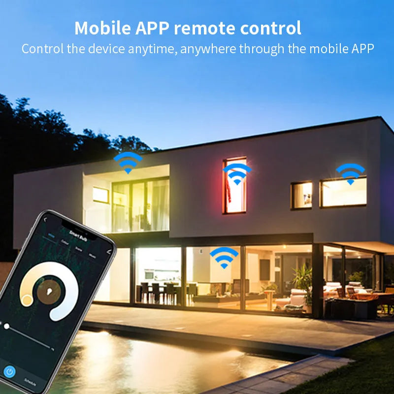 GU10 smart LED spotlight bulb with Wi-Fi and RGBCCT colour changing capabilities