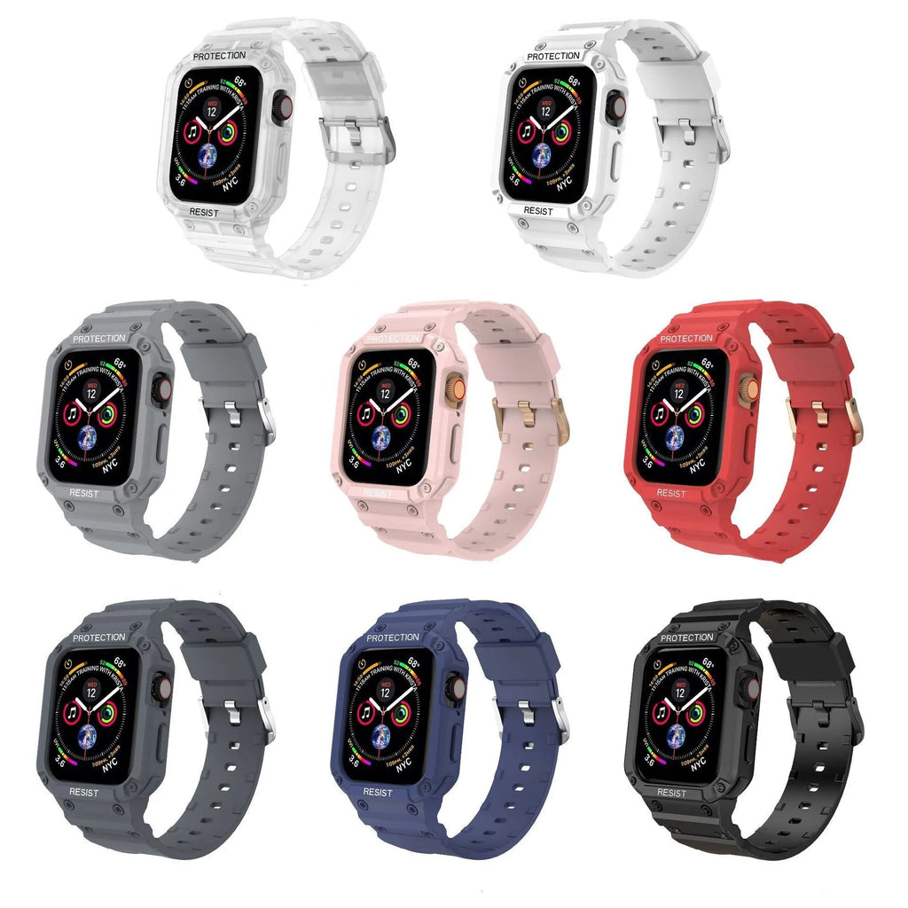Apple Watch Series 8 soft TPU sport strap in multiple colours for 38mm and 42mm models