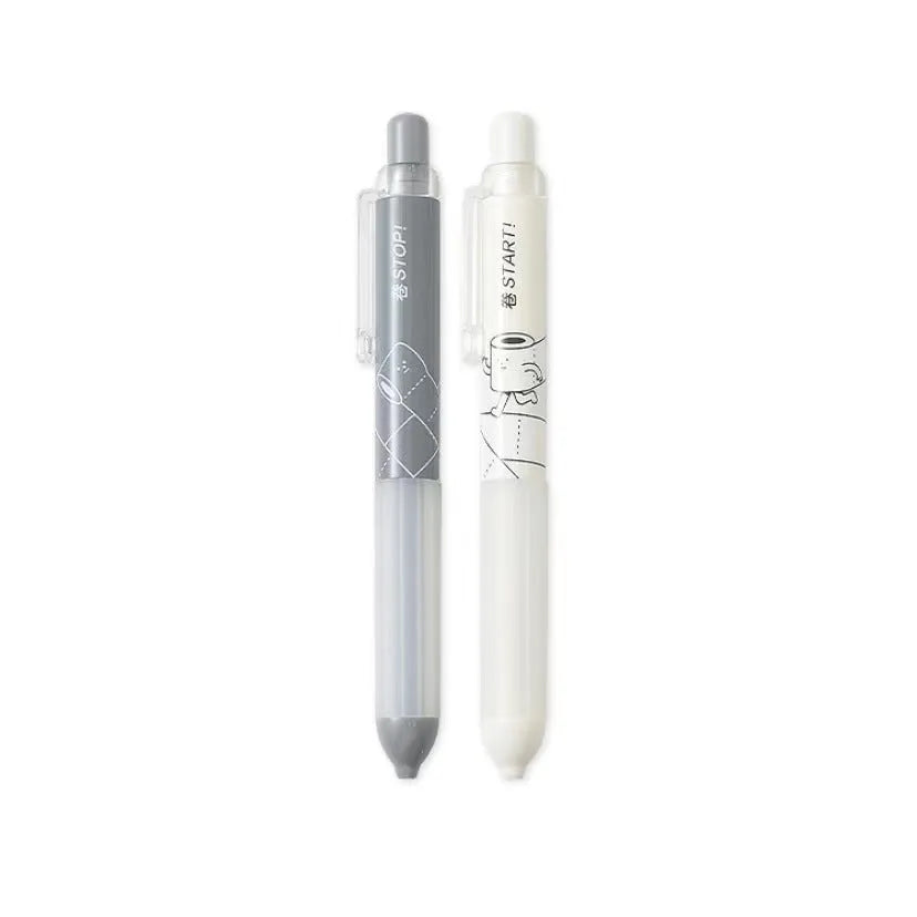 0.5mm automatic pencil with cloud grip design in black or white minimalist style