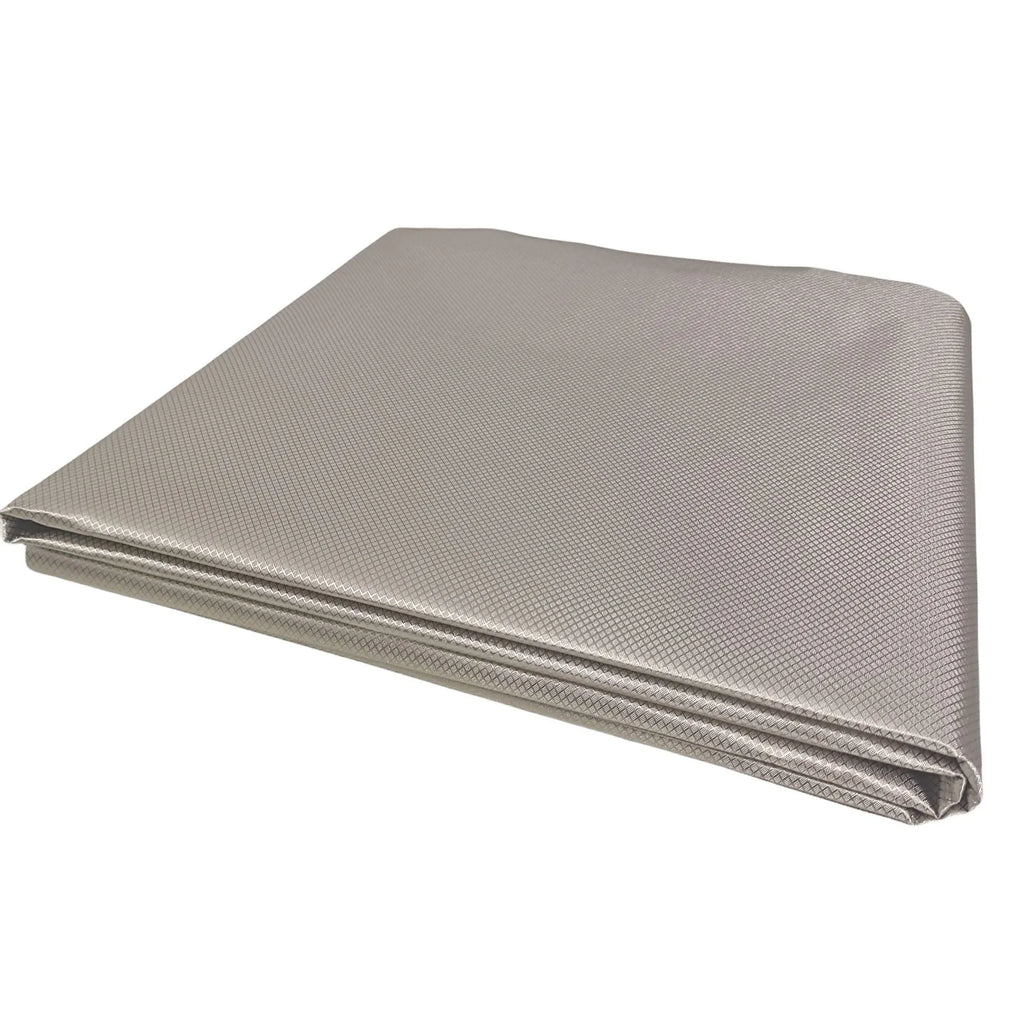 Gray diamond lattice radiation-proof fabric with copper and nickel fibres for RFID signal shielding lining, 1.1m wide