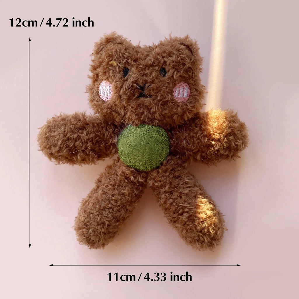 Catnip ball chewing toy for dental care with animal designs