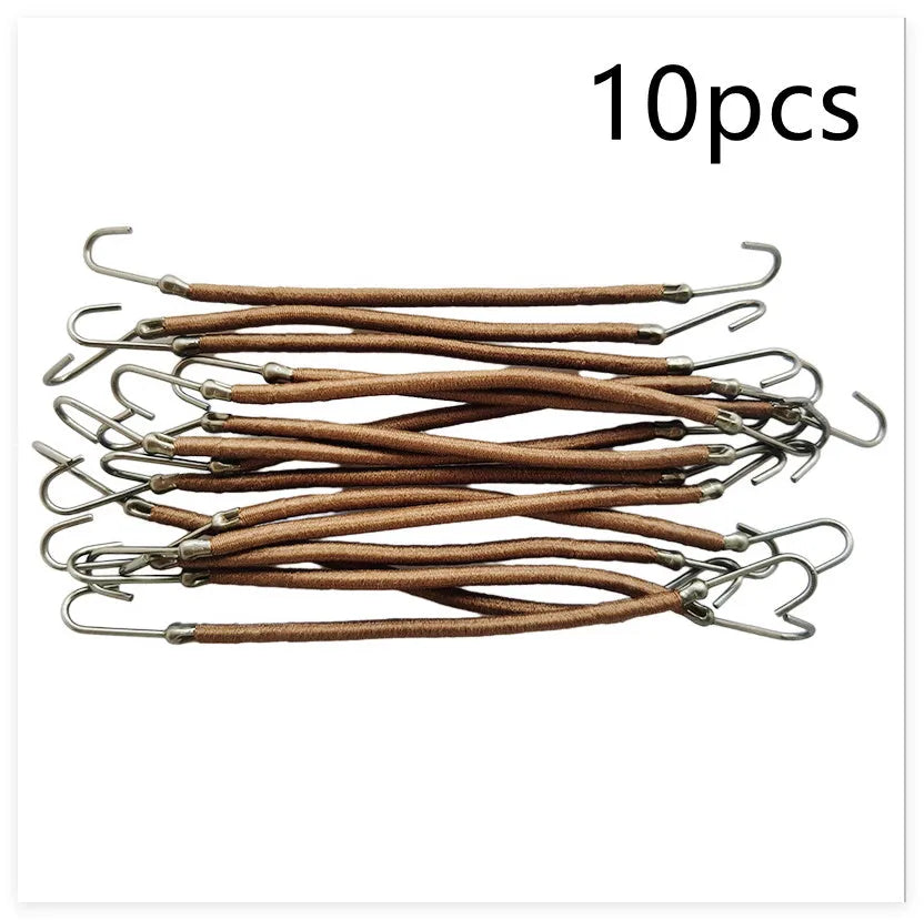 Double hook wig hair tool in solid colour with weaving construction for hair attachment