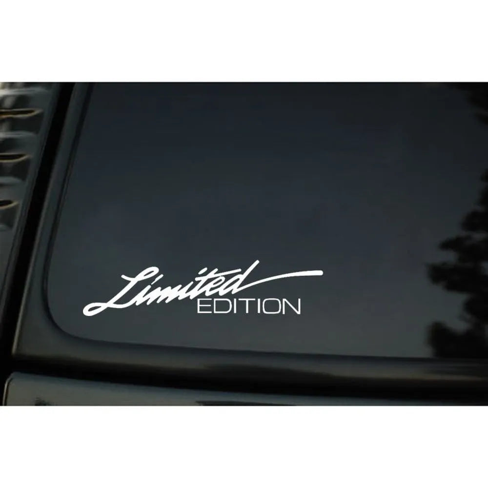 Reflective British bumper sticker showing 16cm by 3.8cm size in black, white, and colourful options