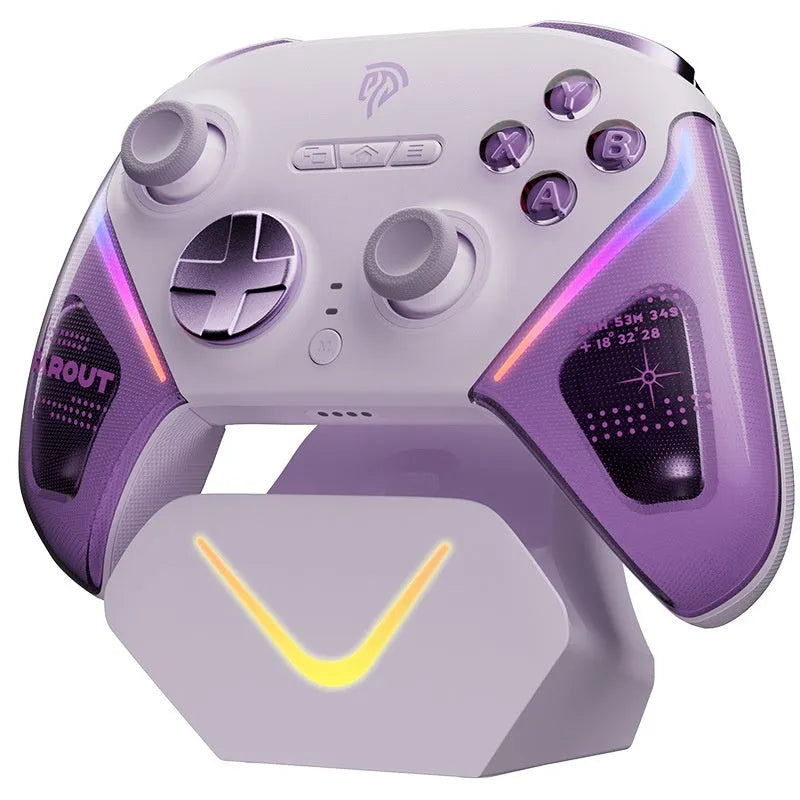 PlayStation controller charging dock with Smart Start/Stop technology in black, green or purple