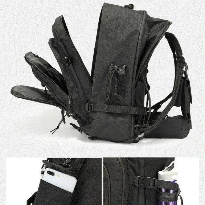 Outdoor Tactics military fan mountaineering hiking bag large capacity backpack waterproof fabric army green colour