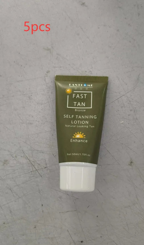 50ml tube of brown tanning cream body lotion for natural bronze skin
