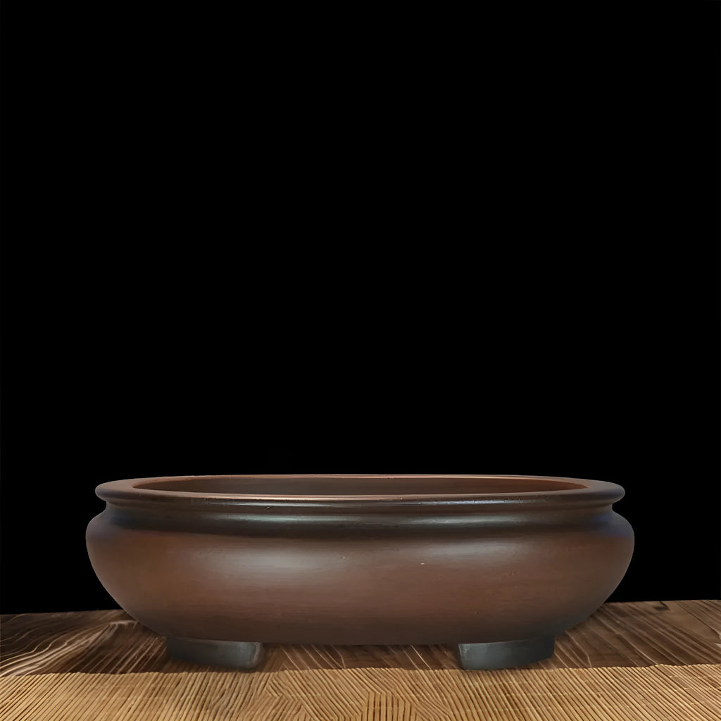 Purple clay handmade classical style flowerpot 58x47x18 cm for indoor desktop plants
