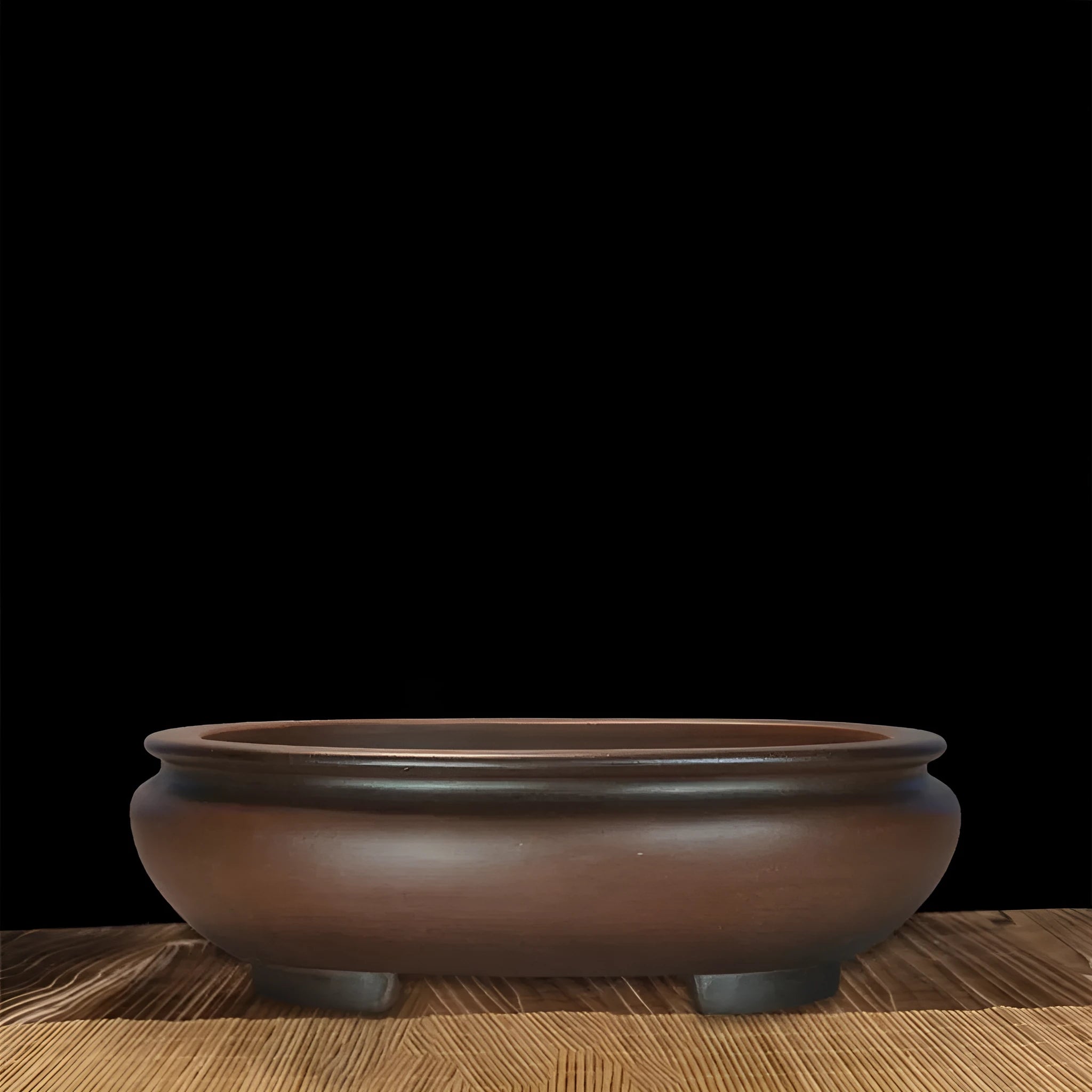 Purple clay handmade classical style flowerpot 58x47x18 cm for indoor desktop plants