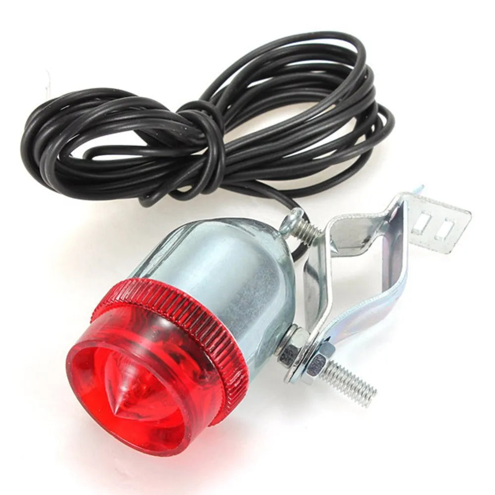 Silver bicycle dynamo generator light modification set for front fork or frame mounting