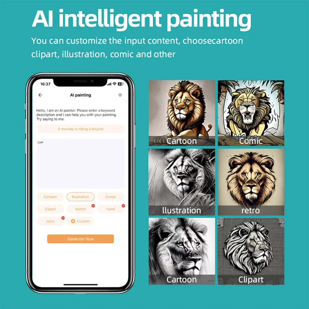 Mini pocket student thermal printer with small size and white casing, on desk with a roll of thermal paper