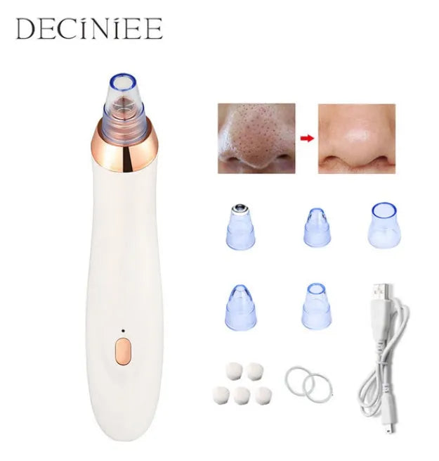 Electric blackhead removal tool in choice of colours with nozzle attachments