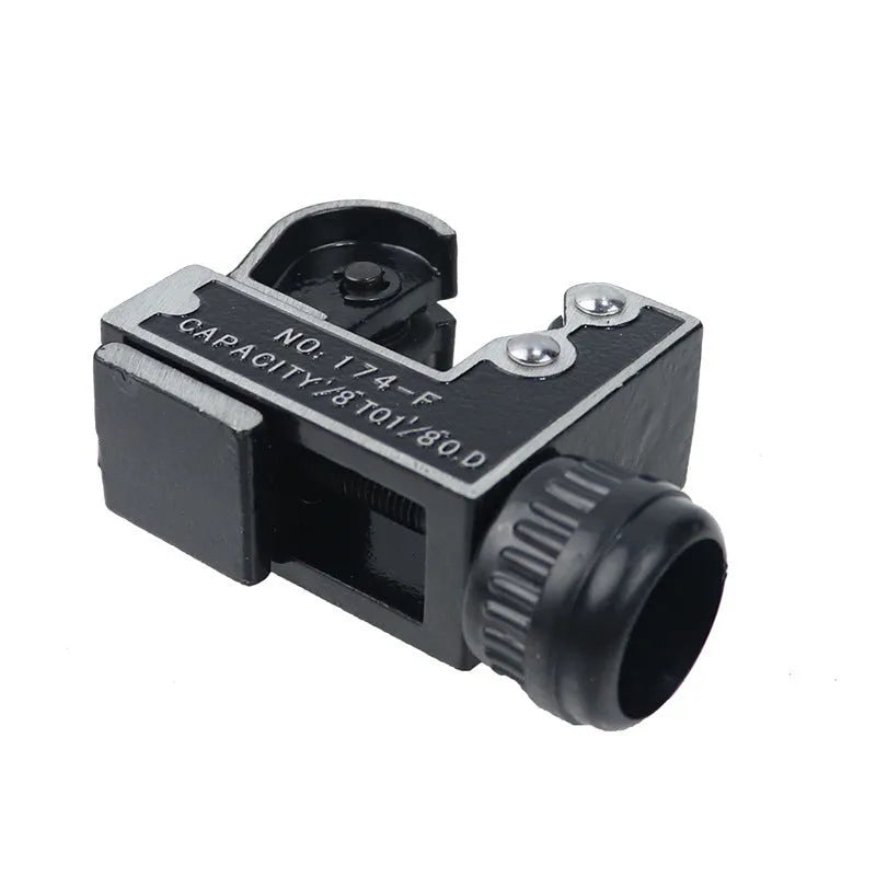 Black mini pipe cutter in alloy steel for cutting copper and aluminium tubes 3-28mm