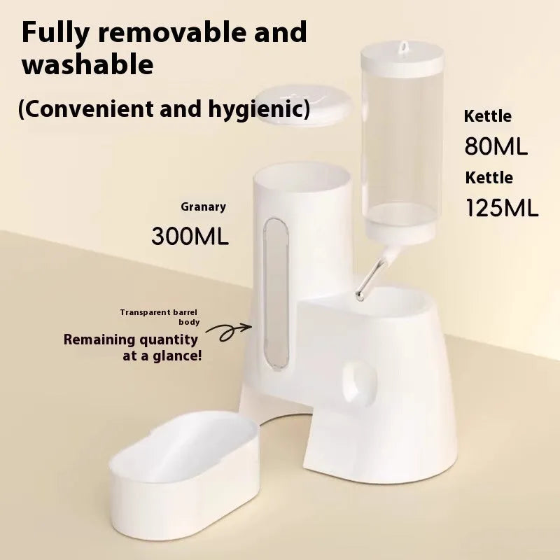 Hamster automatic drinking water feeder in blue colour with basin design for Djungarian hamsters