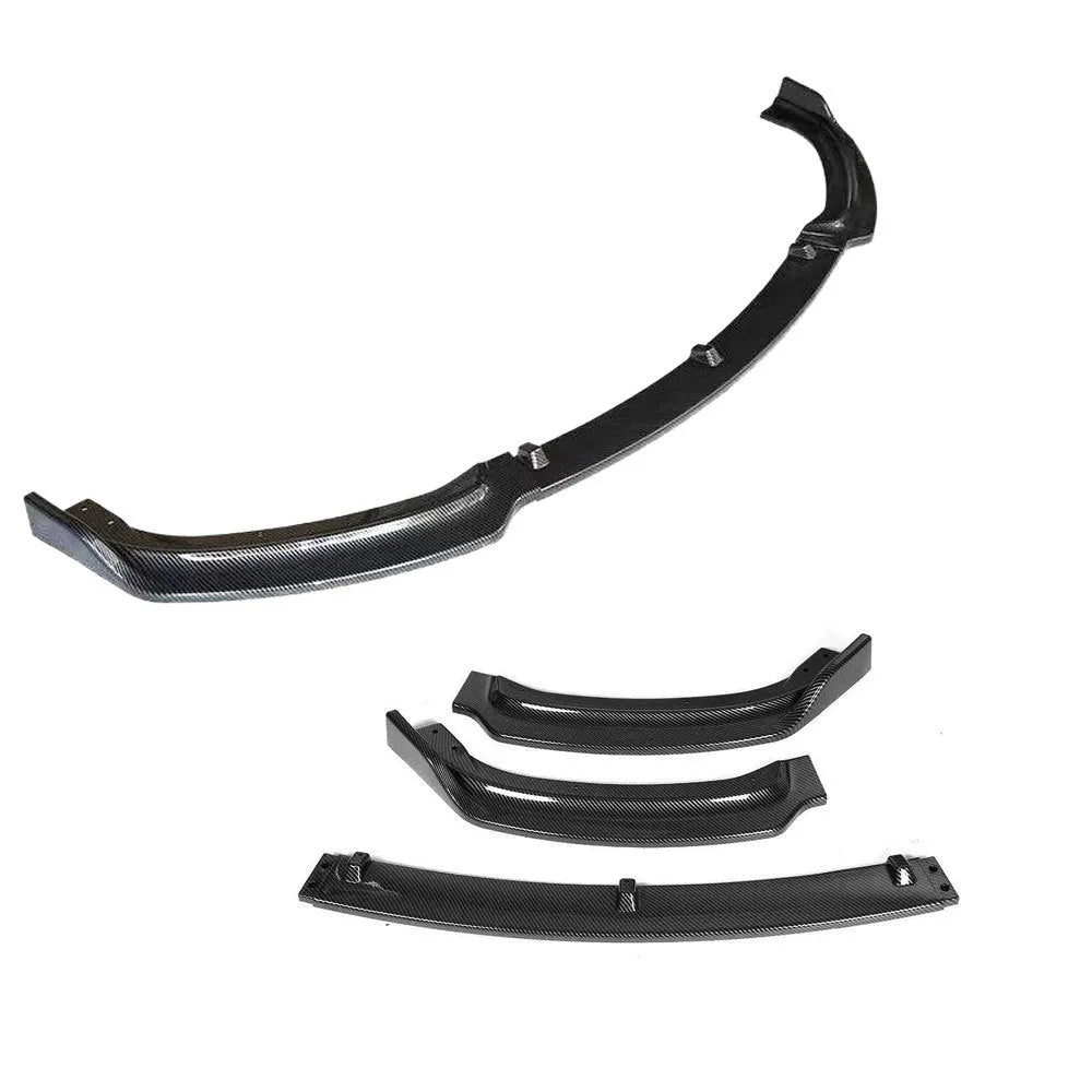 Bright black PP front bumper lip spoiler for BMW 3 Series F30 and F35 models