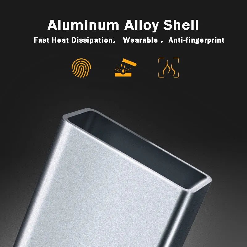 USB 3.1 male to Type-C female adapter in aluminium alloy with 10Gbps and 5V3A support