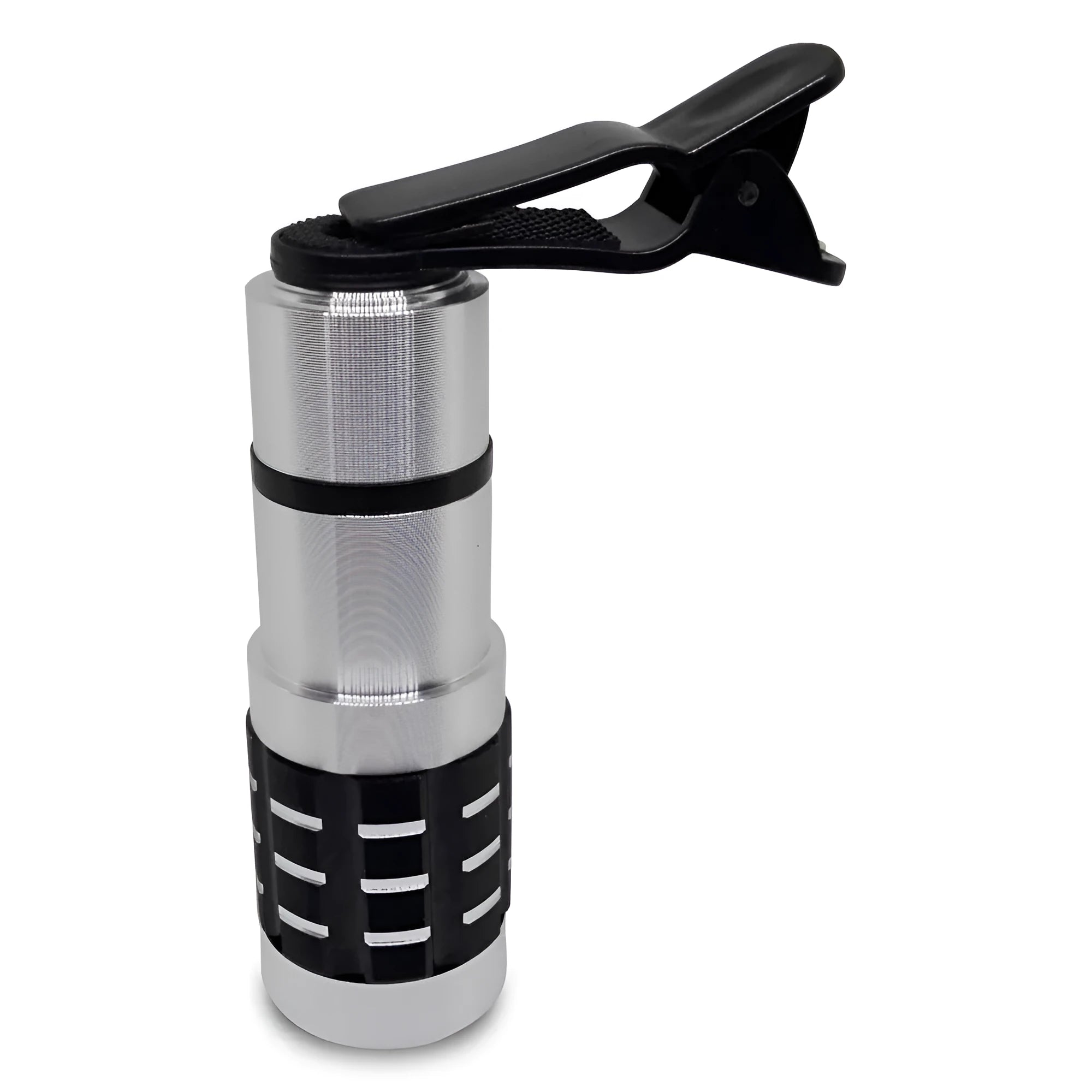 12x telescopic zoom lens with universal collar clip for mobile phone photography
