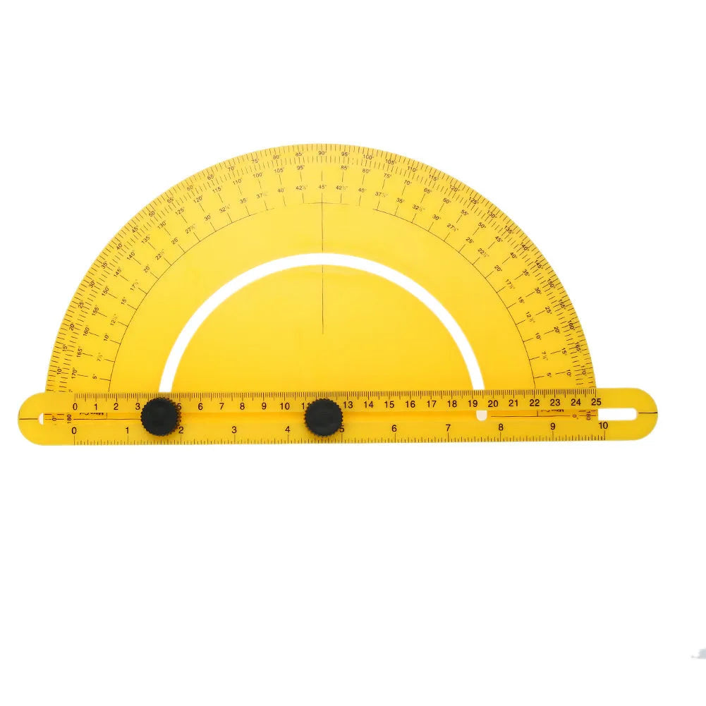 30cm plastic carpentry angle ruler with 180-degree measurement scale for woodworking