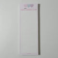 Vertical double-sided B5 half-size notepad for English vocabulary learning in blue, pink, or purple