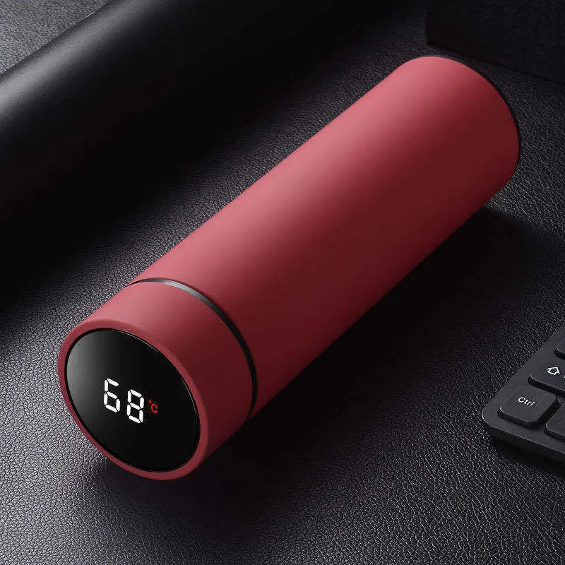450ml stainless steel water bottle with double-wall vacuum insulation and copper coating
