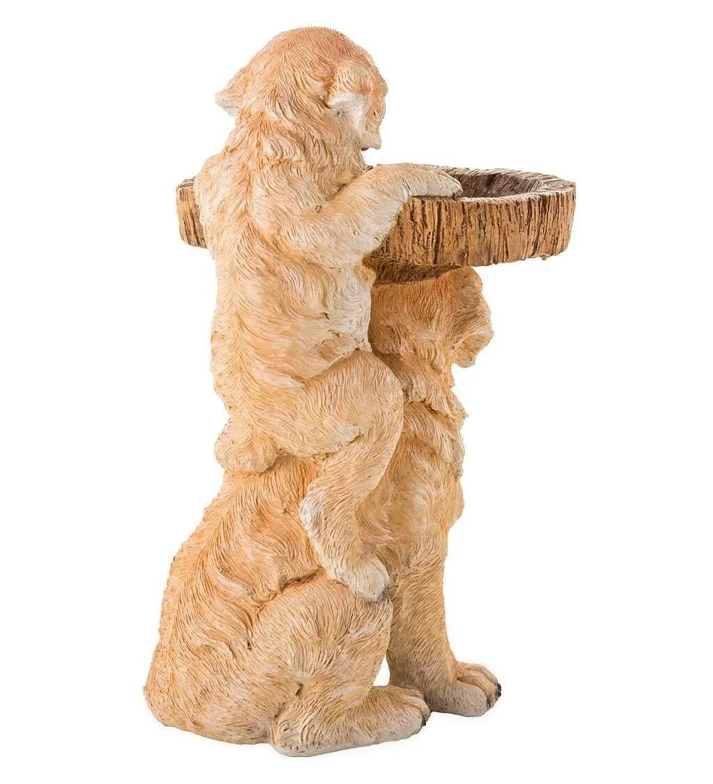 Raccoon resin garden ornament handmade synthetic resin 21cm tall modern simple style