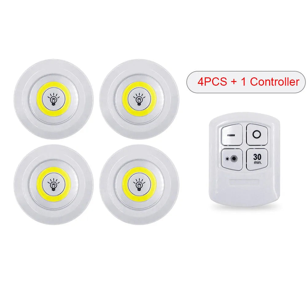 Dimmable LED light box set with remote control, three night lights, 5W cold warm white