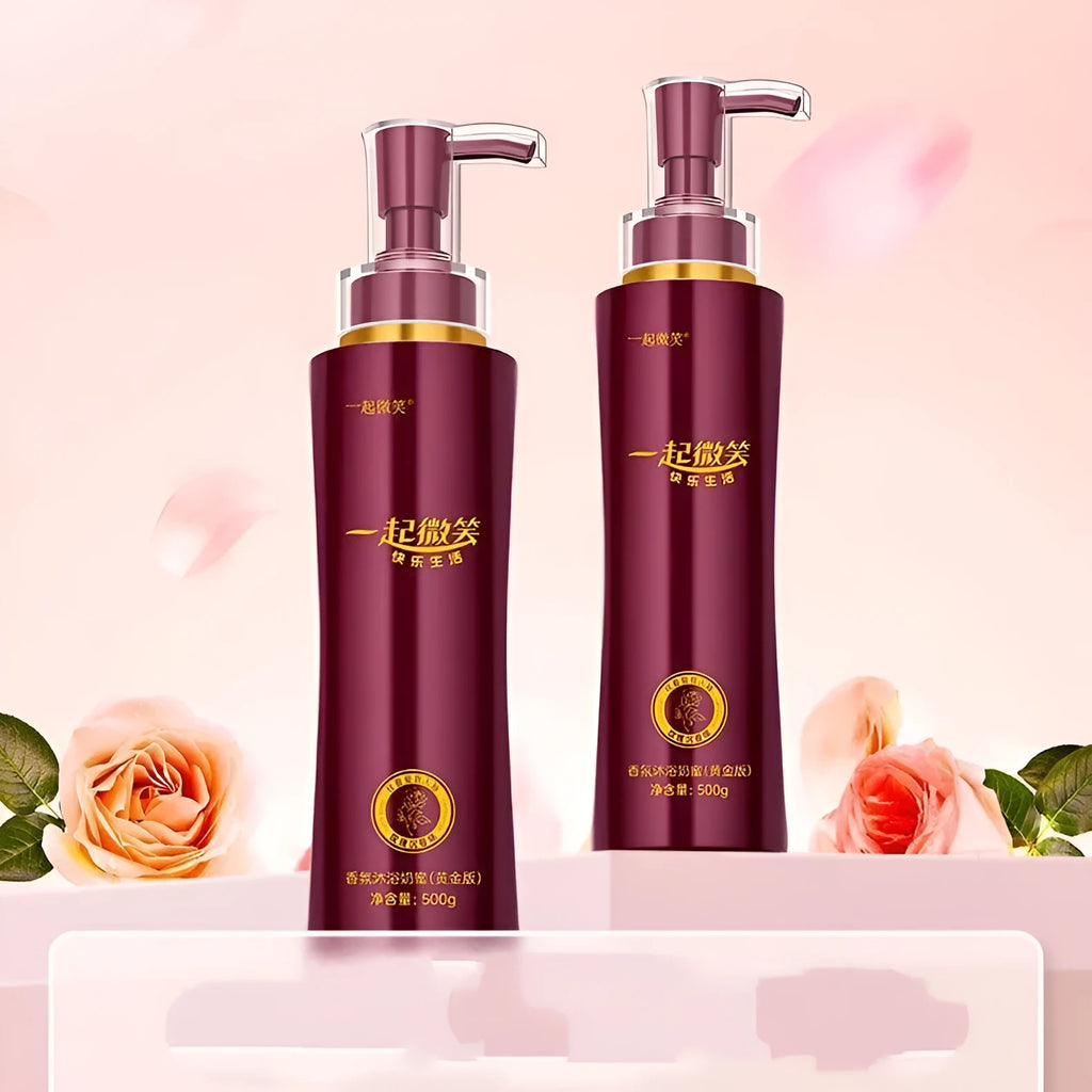 Fragrance Milk Honey Gold Edition shower gel lotion 500g bottle for women moisturising and deep cleaning