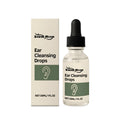 30ml ear cleaning drops with witch hazel and mint in a clear dropper bottle
