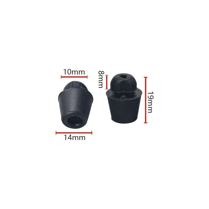 Pack of ten X16 coloured rubber automobile buckle buffer piers for shock absorption.
