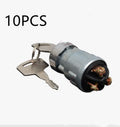 Pure copper car ignition switch with key for JK423 truck and forklift models