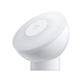 White modern bedside table lamp with human body induction sensor and Bluetooth connectivity