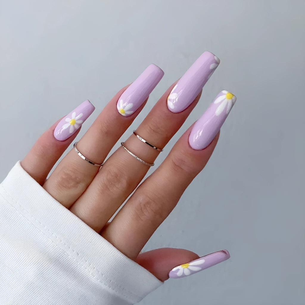 False nail pastoral style cross mirror finish 24 pieces JP1150