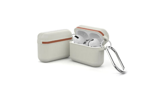 Silicone protective case for Apple AirPods with metal buckle closure in various colours