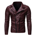 Motorcycle leather jacket in khaki colour, pigskin leather, loose fit, zipper front