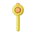 Pet grooming brush with self-cleaning feature and stainless steel bristles for cats and dogs