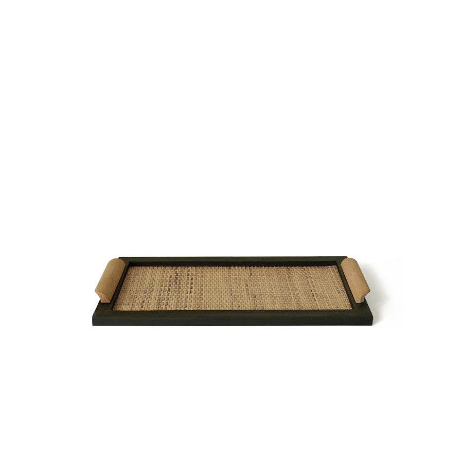 Pine wood dining tray with compartment design for tea room serving