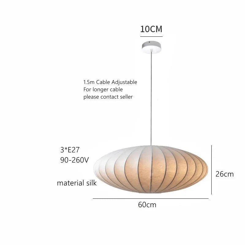 60cm iron LED chandelier with warm light for dining room living room bedroom