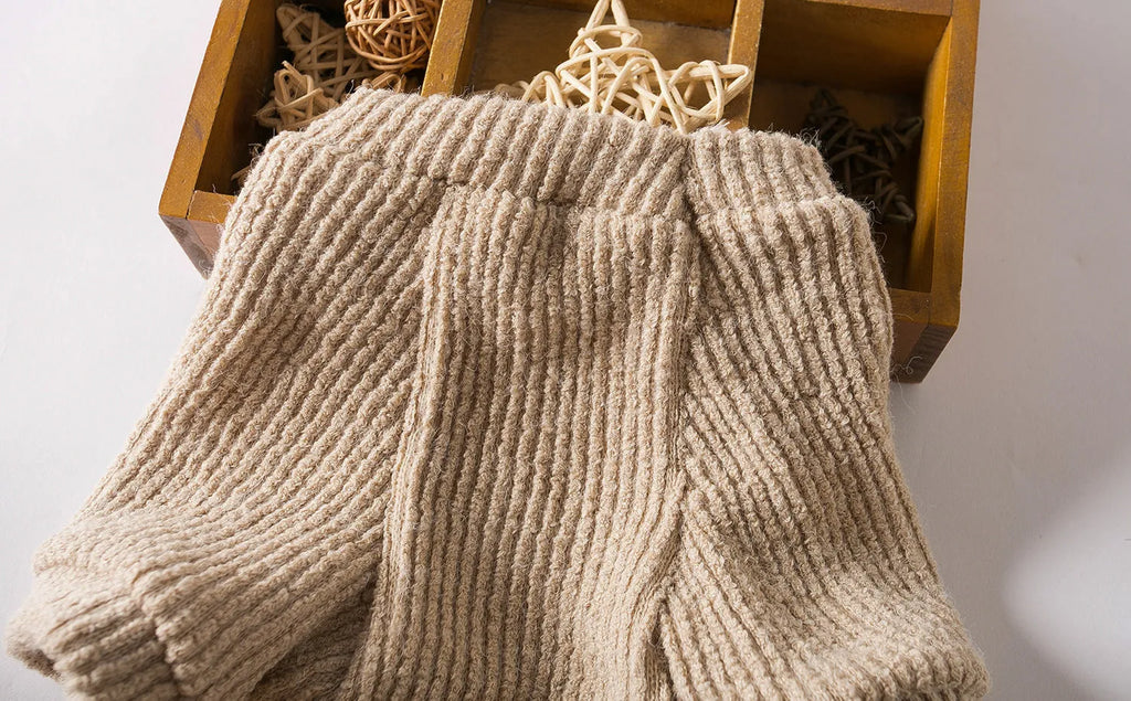 Brown knit dog sweater pullover for small breeds in sizes from XS to XL
