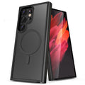 Samsung TPU phone case magnetic skin-absorbing matte protective cover in black for Galaxy S23