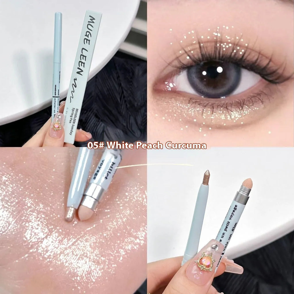 INS style eye shadow pen in a choice of six colours including camellia milk apricot and fragrant cocoa.