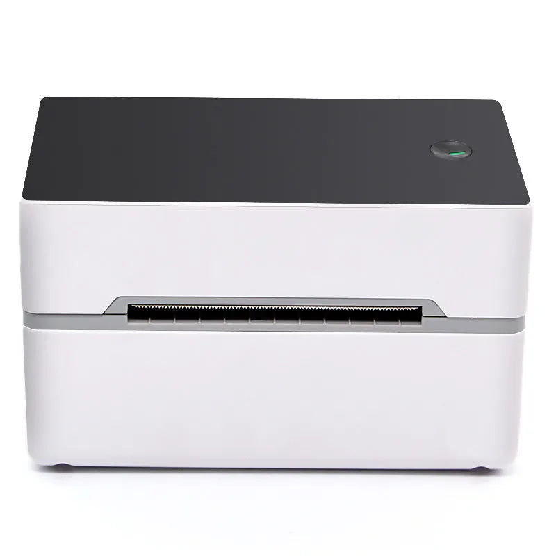 Thermal label printer with Bluetooth and USB ports, 150mm/s speed, 203 dpi, 16x8x8cm for barcode and sticker printing