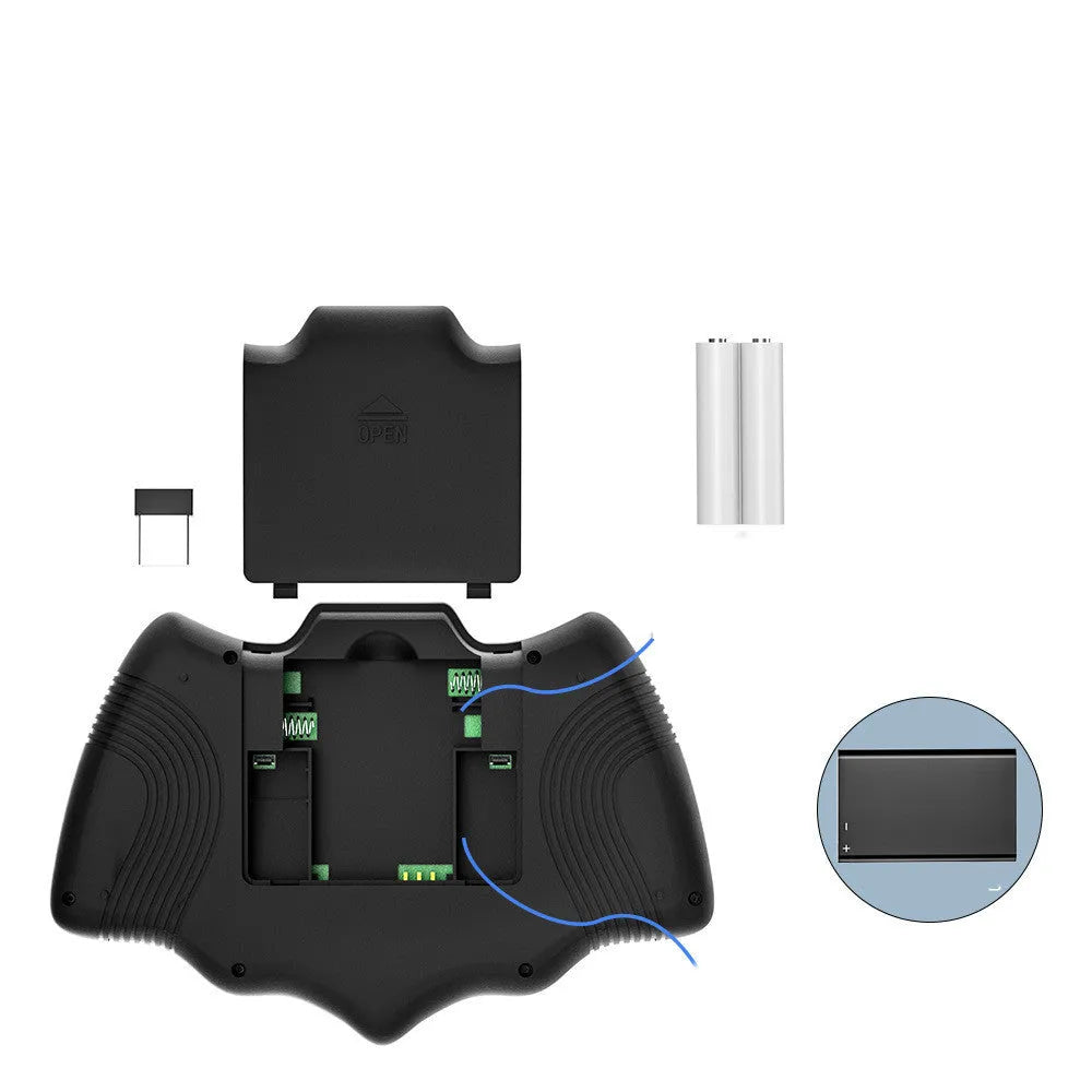 V18 black wireless mini flying keyboard mouse remote control with 88 keys and touchpad