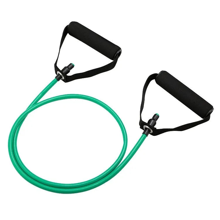 Colour-coded TPE chest expander with resistance ropes for adjustable fitness training