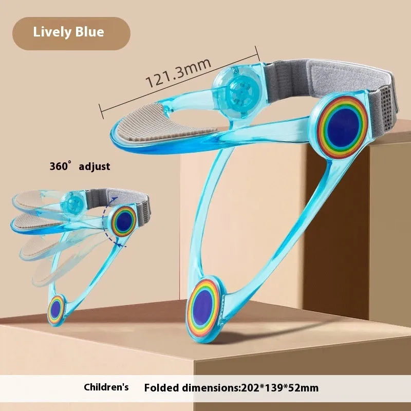 Adjustable neck support cervical spine corrector in transparent colour for fitness use