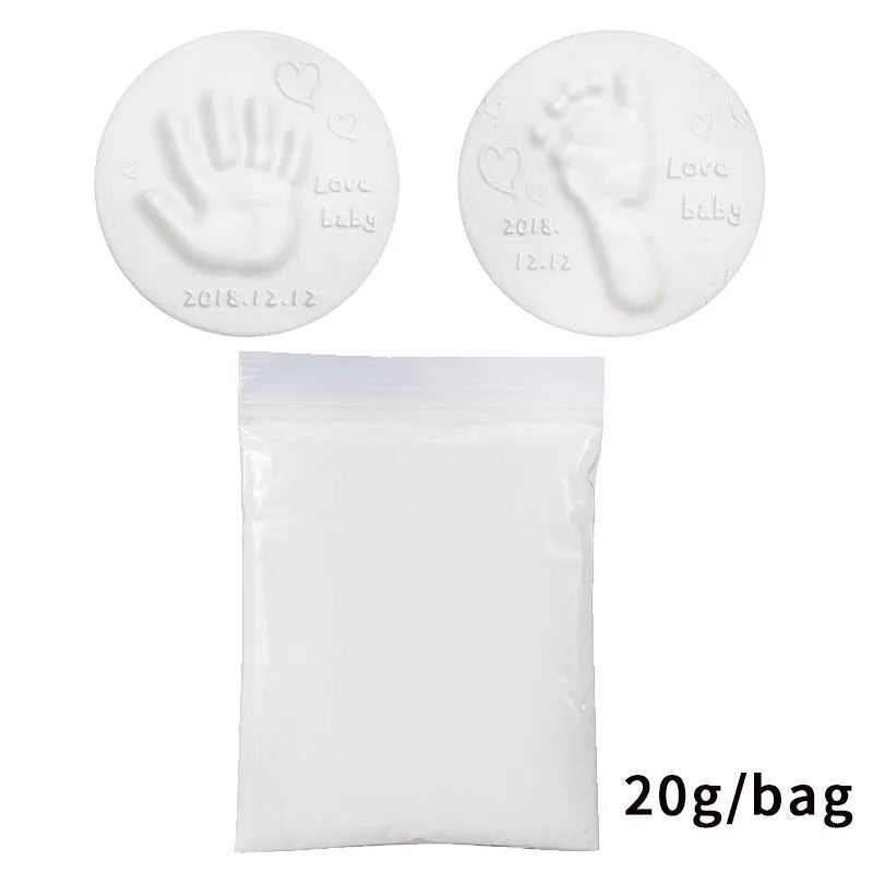 Soft non-toxic clay paste for baby handprint or footprint in 10 colours