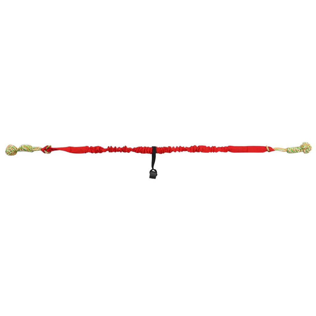 Cotton dog tug-of-war rope toy in black, grey or red colours for interactive play and dental grinding