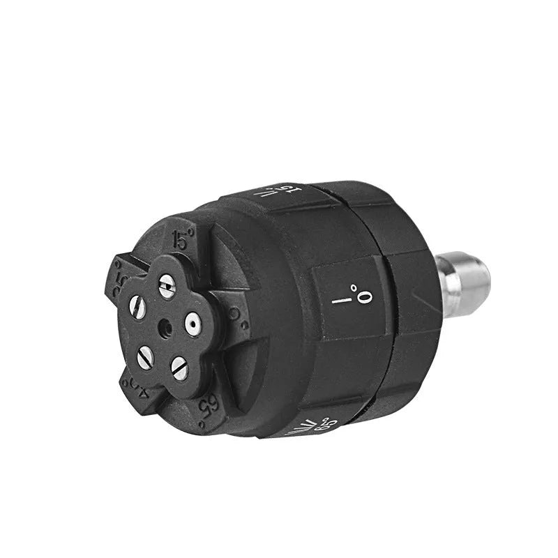 Multi-functional five-in-one spray nozzle for high-pressure water gun with IDC connector.